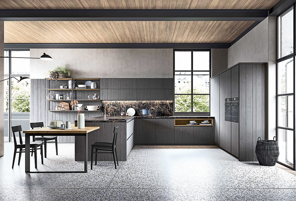 Tendenze in cucina: il legno dal sapore industriale