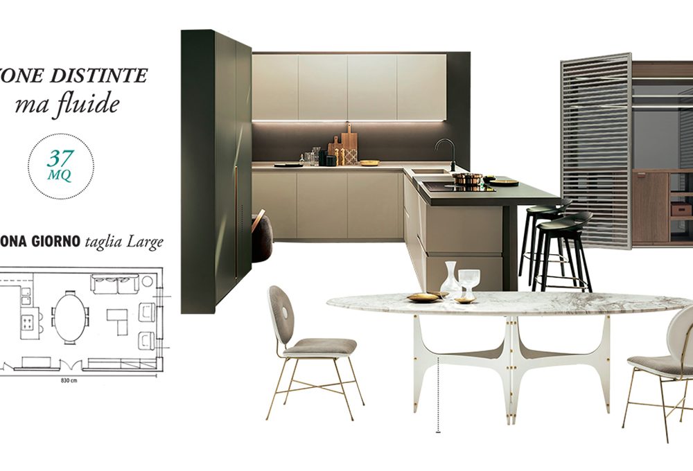 Come organizzare la zona giorno nell’open space