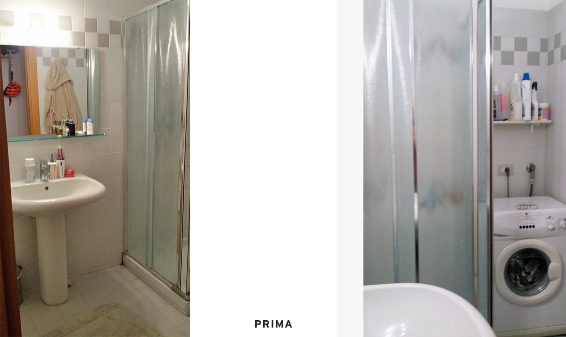 Bagno e lavanderia in meno di 4 mq
