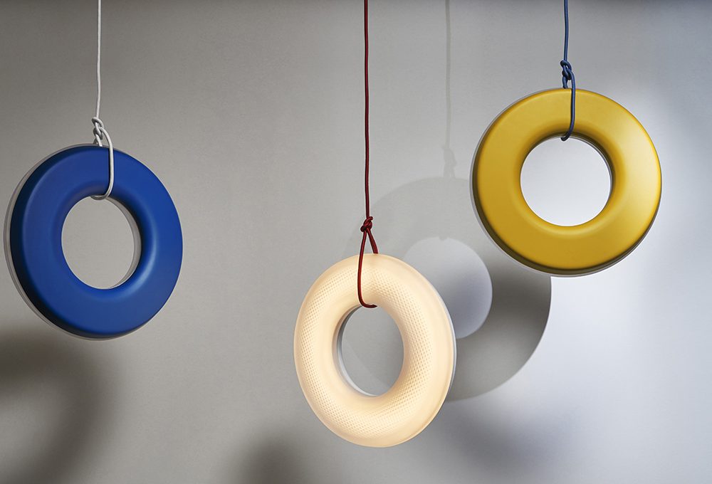 Odo la lampada in vetro stampato di Oikoi