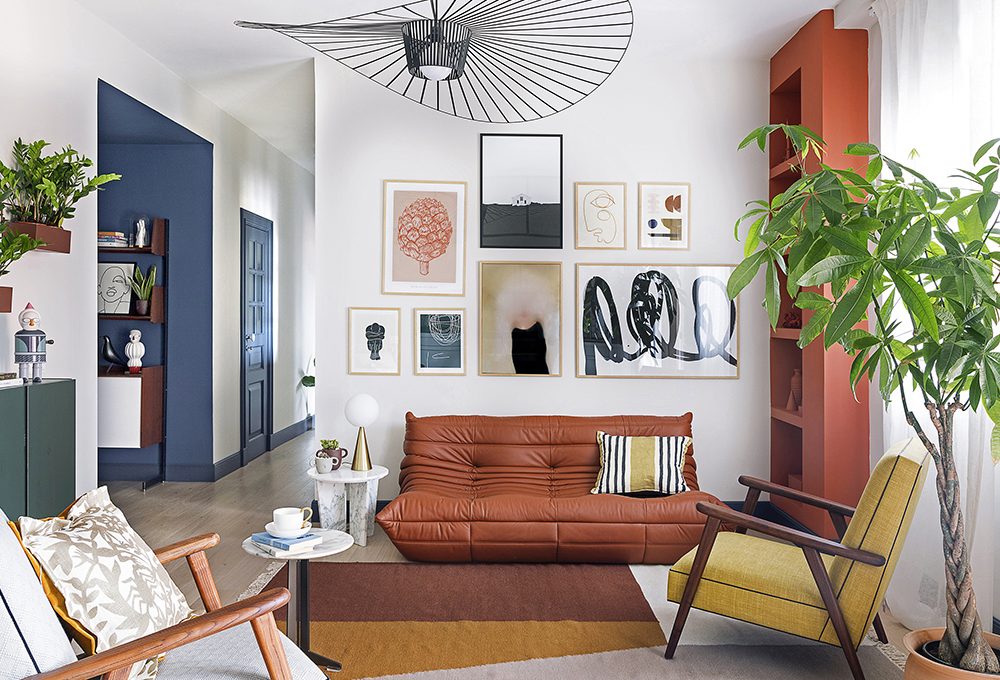 Geometrie di colore per valorizzare gli arredi vintage e di design