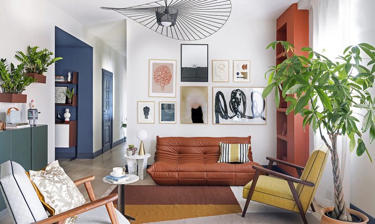 Geometrie di colore per valorizzare gli arredi vintage e di design