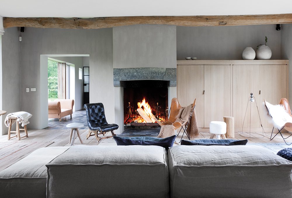 Stile rustico e gusto nordico per arredare il soggiorno