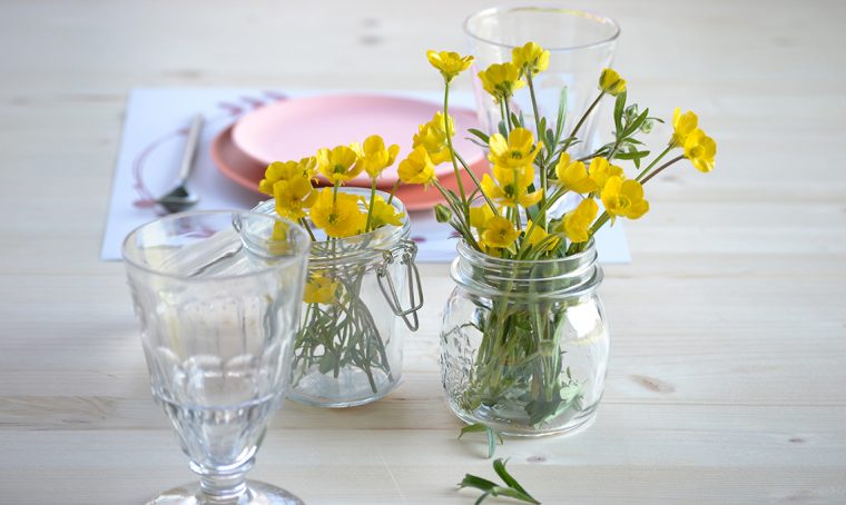 Rendi più bella la ‘mise en place’ con i fiori di campo
