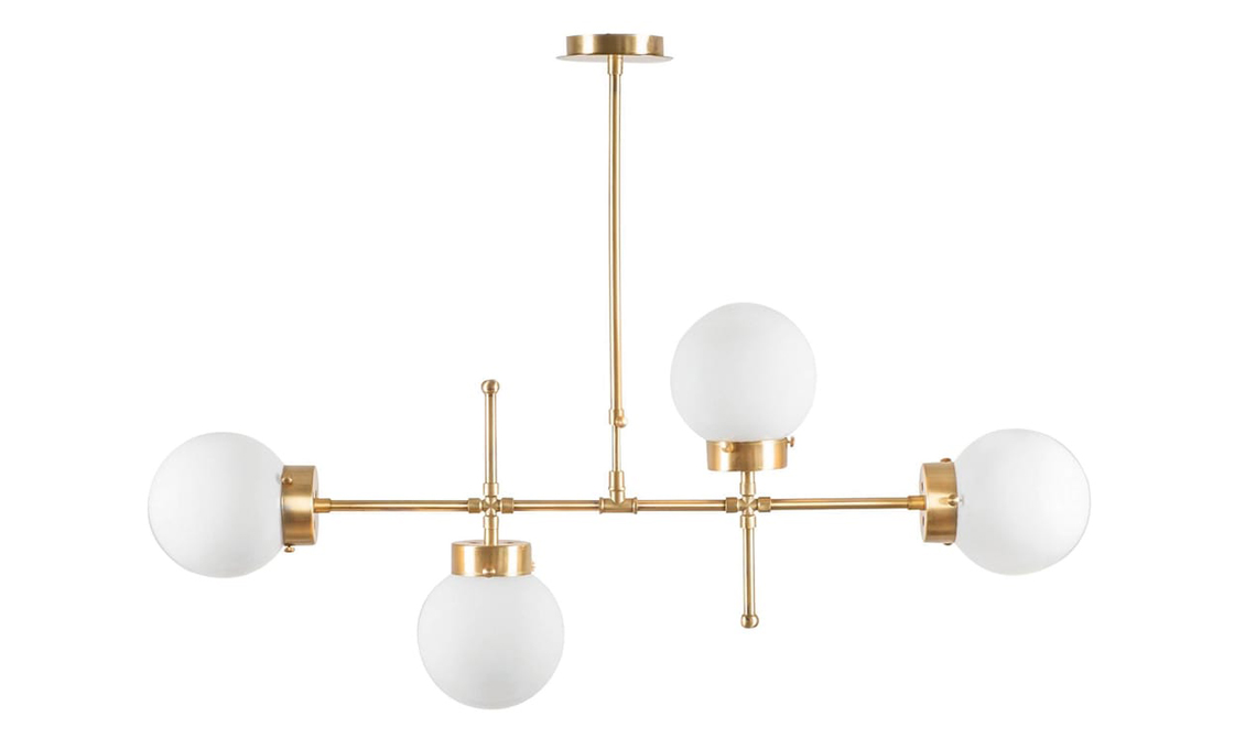 lampadario moderno ottone