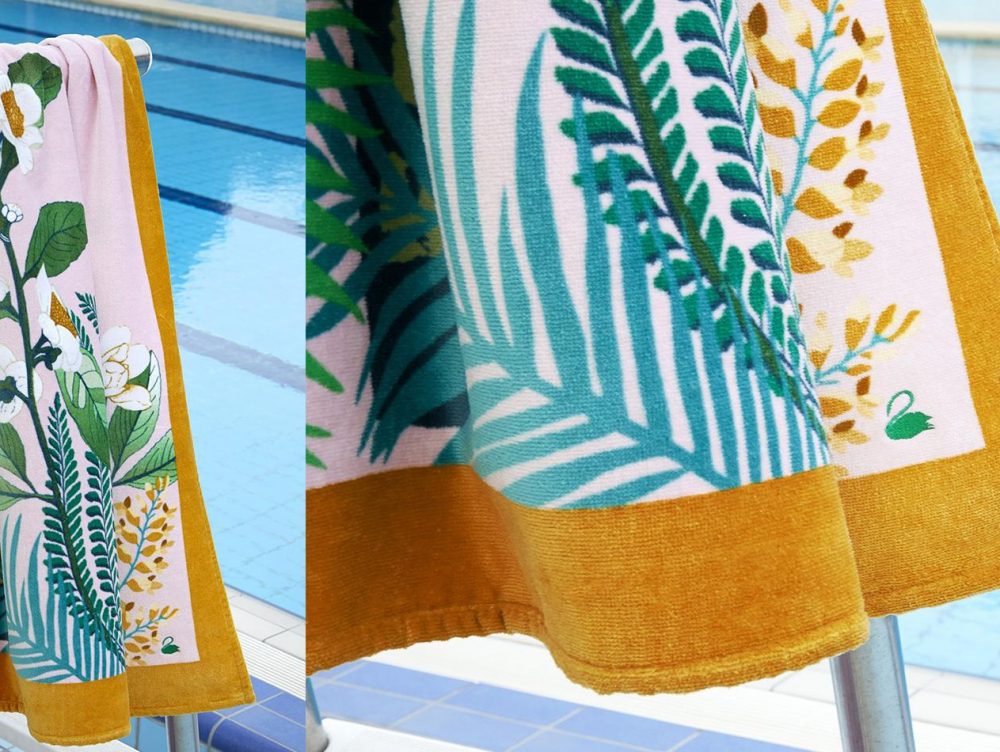 25 teli mare super colorati con illustrazioni e pattern