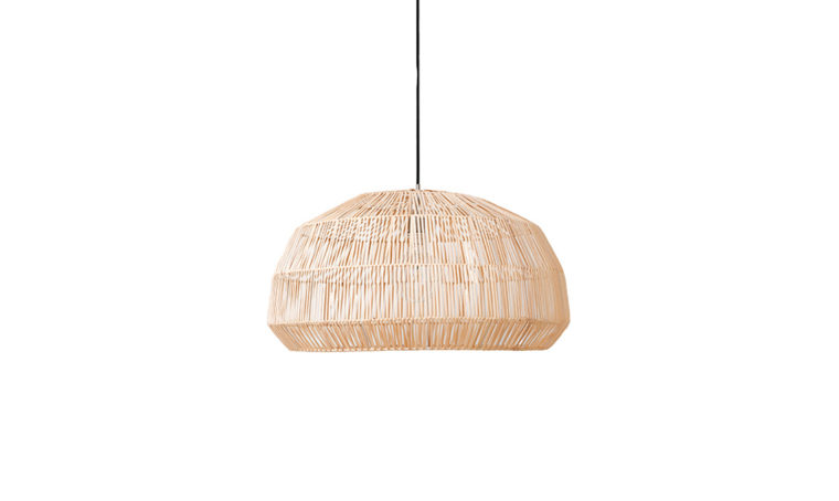 Lampadari realizzati con fibre naturali