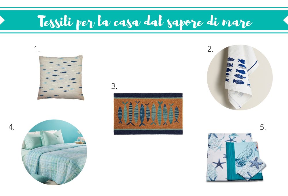 Tessili per la casa al sapore di mare