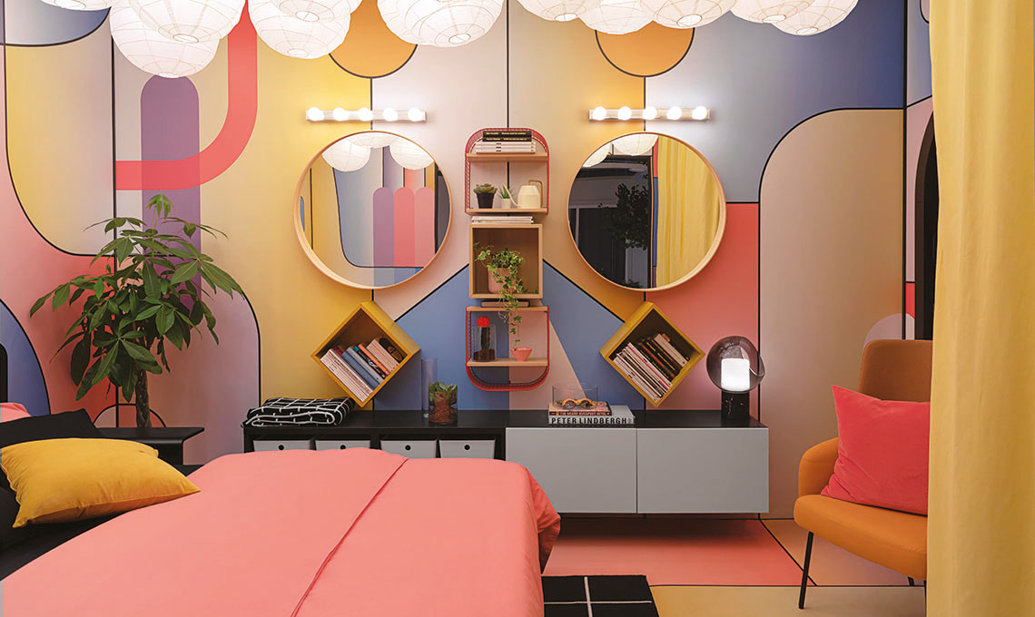 Allestimento camera da letto Salmistraro Ikea