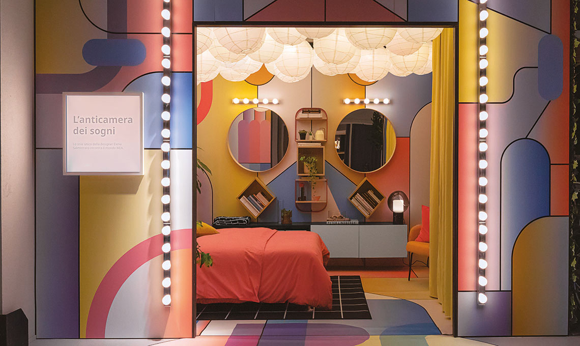 Allestimento camera da letto Salmistraro Ikea