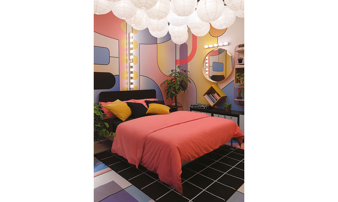 Allestimento camera da letto Salmistraro Ikea