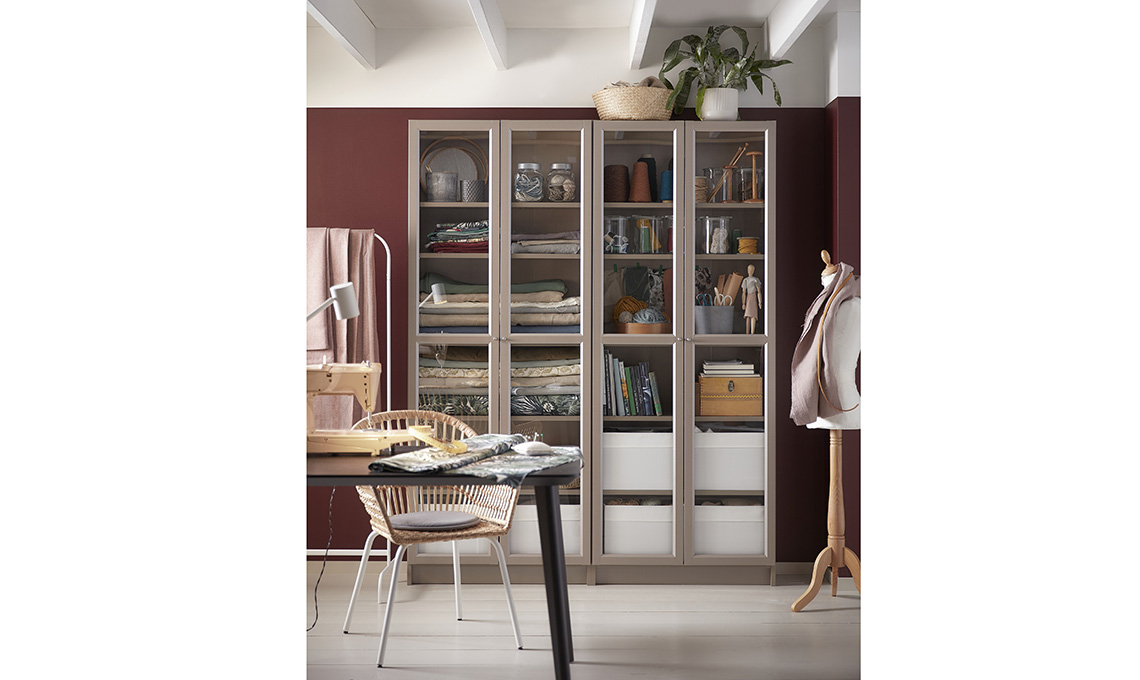libreria ante vetro