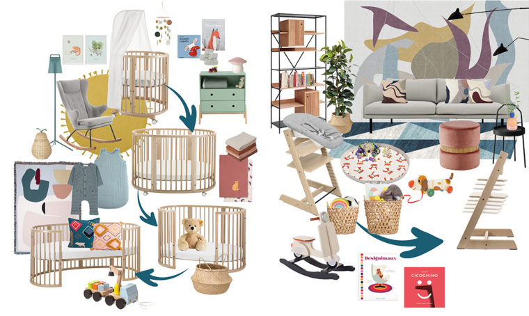 Cosa comprare quando arriva un bimbo? Arredi trasformabili Stokke come Sleepi e Tripp Trapp!