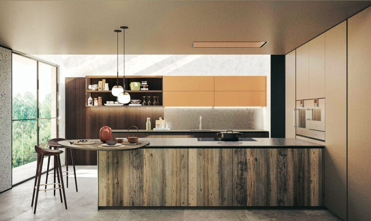 Tendenza cucina: mixare i materiali
