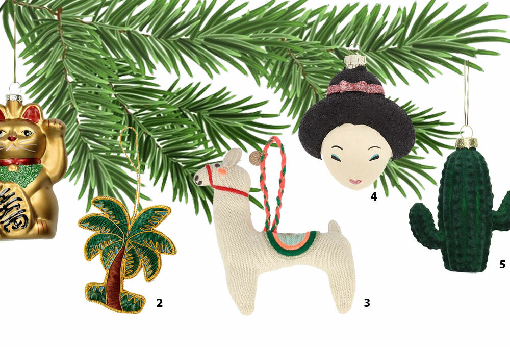 Addobbi divertenti per un albero di Natale non convenzionale