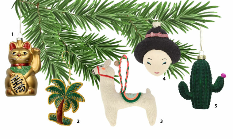 Addobbi divertenti per un albero di Natale non convenzionale