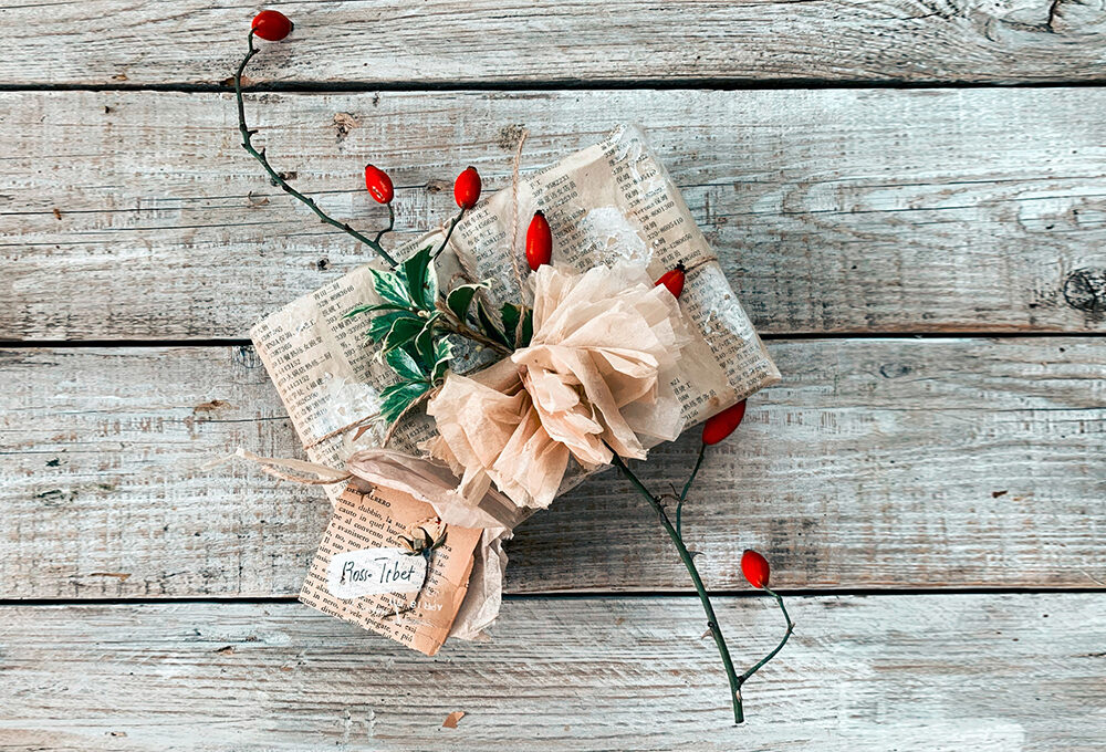 Natale: pacchetti vintage stile
