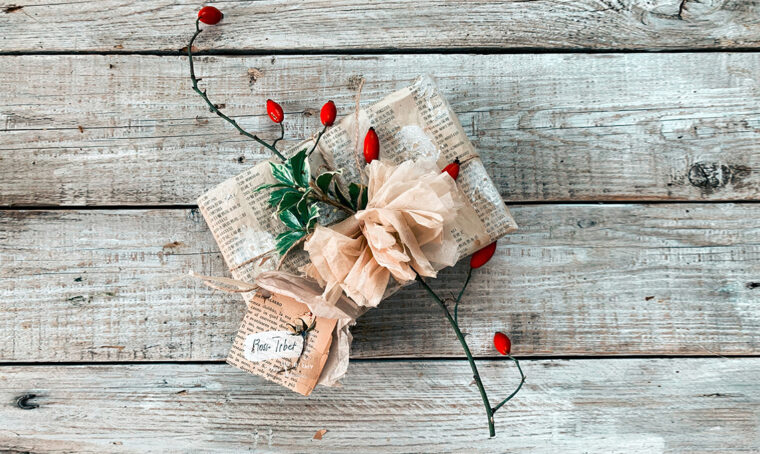 Natale: pacchetti vintage stile