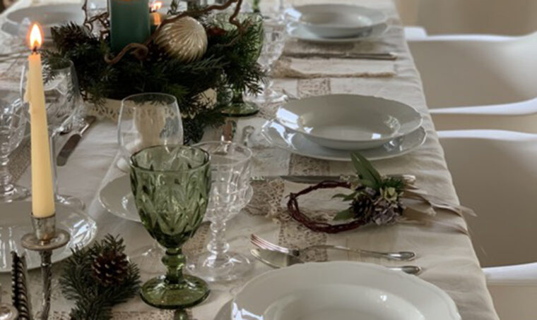 Tavola di Natale dal gusto classico