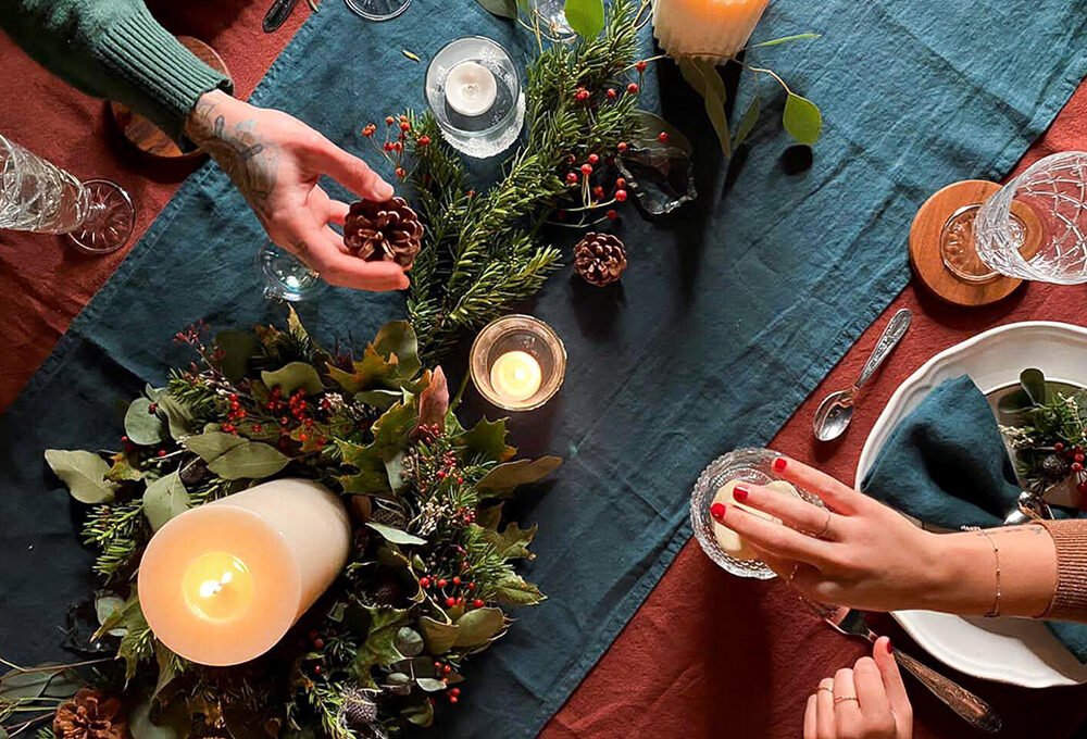Christmas box per la mise en place natalizia