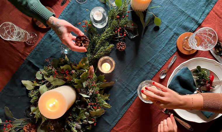 Christmas box per la mise en place natalizia
