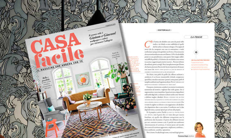 CasaFacile di febbraio 2021: l’editoriale del direttore