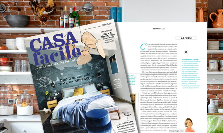 CasaFacile di gennaio 2021: l’editoriale del direttore