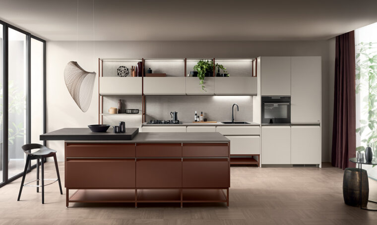 Total look: una cucina abbinata alla zona giorno