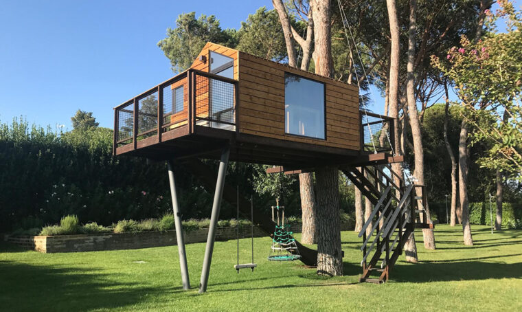 Una vera casa sull’albero, per qualsiasi esigenza