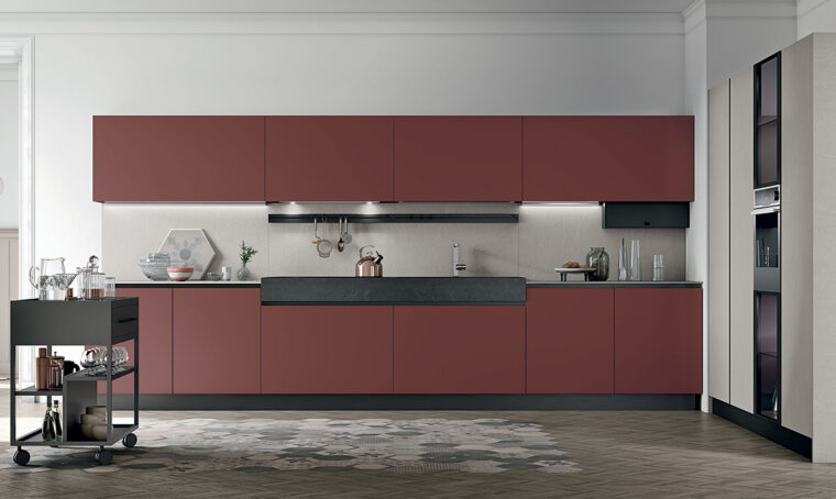 La cucina elegante e funzionale