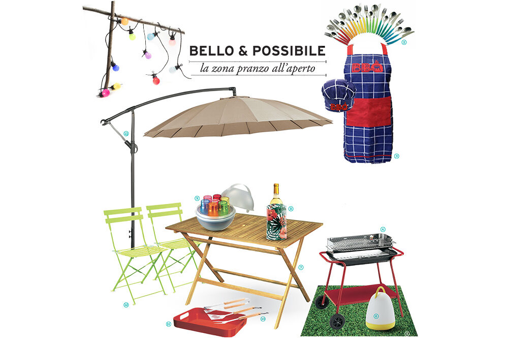 Bello & Possibile: la zona pranzo all’aperto