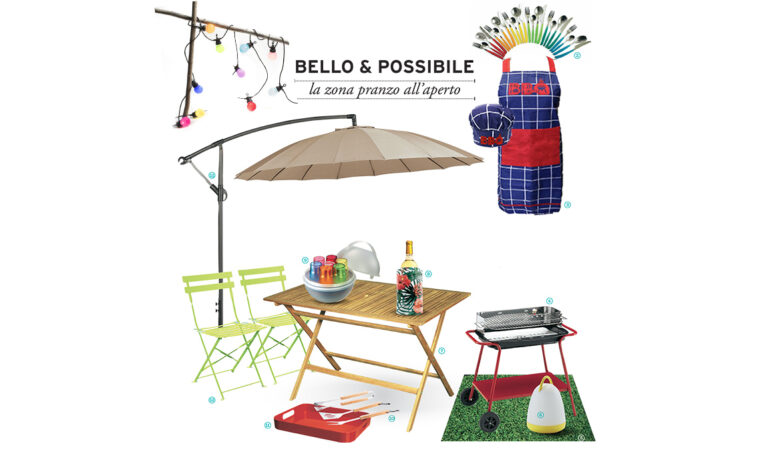 Bello & Possibile: la zona pranzo all’aperto