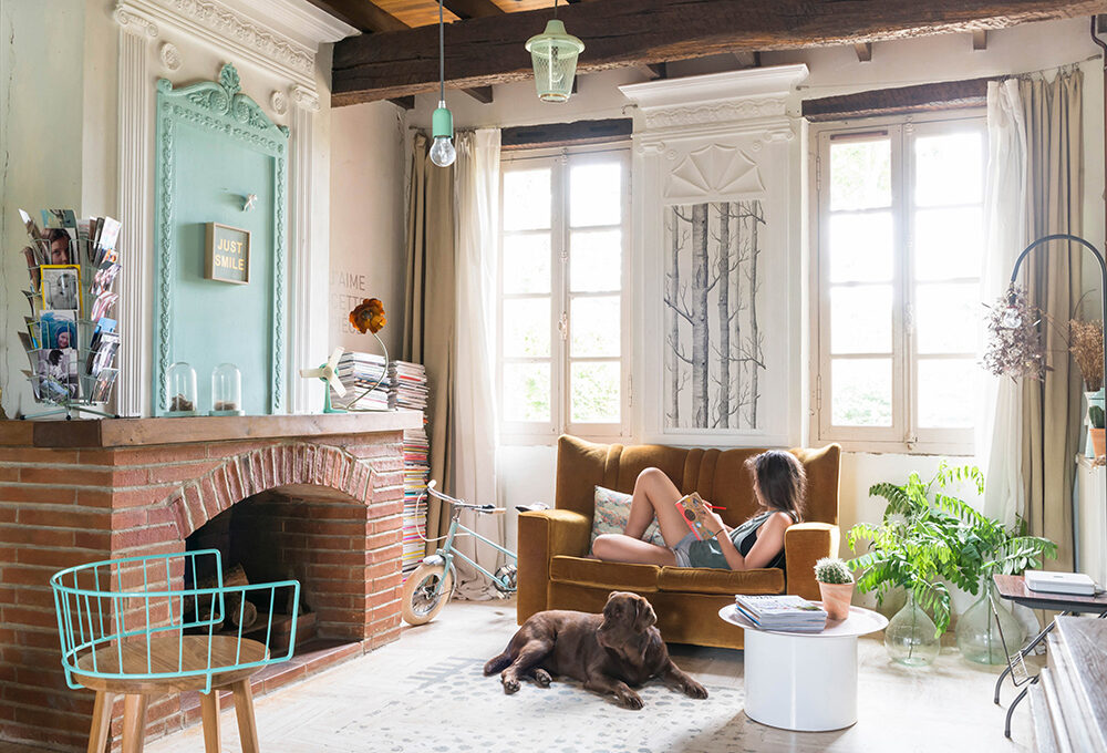 Oggetti vecchi per uno stile nuovo nella casa dell’interior designer