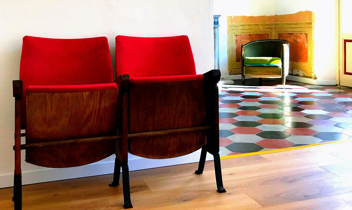 poltrone da teatro vintage