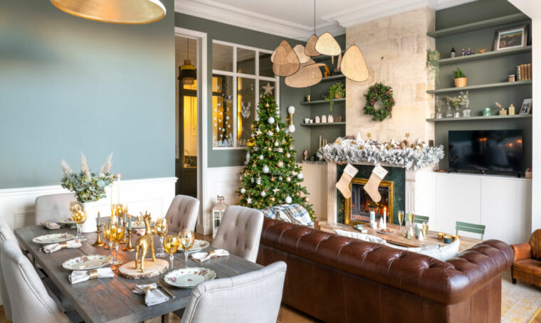 Stile francese per un verde Natale