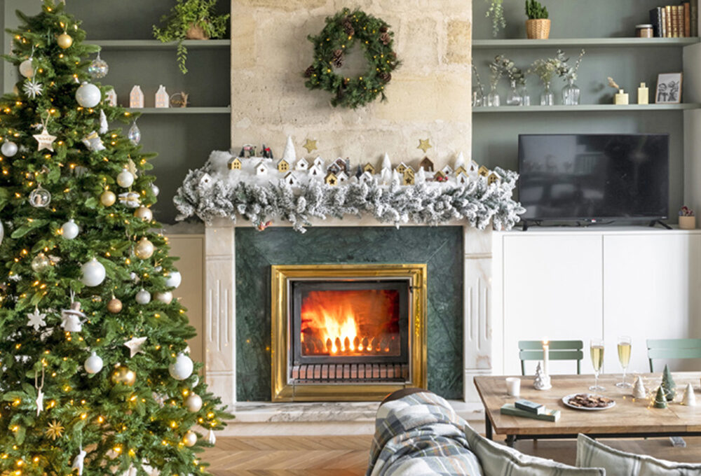 Natale: arredare il salotto in stile neo-classico