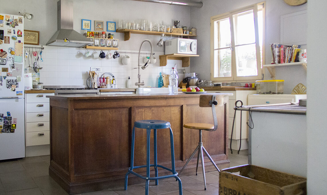 Bancone vintage in cucina