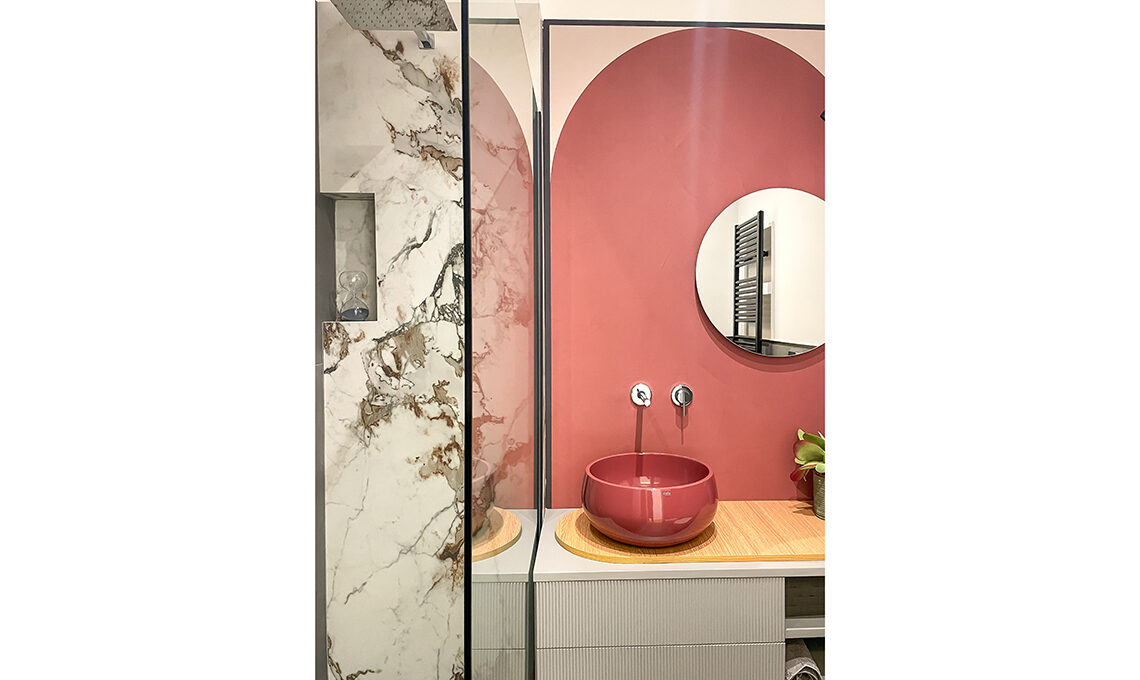 Bagno moderno colorato