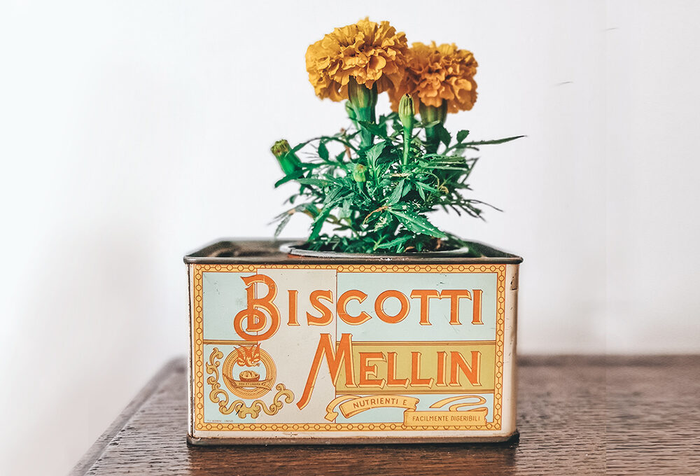 Scatole di latta vintage: recupero e décor