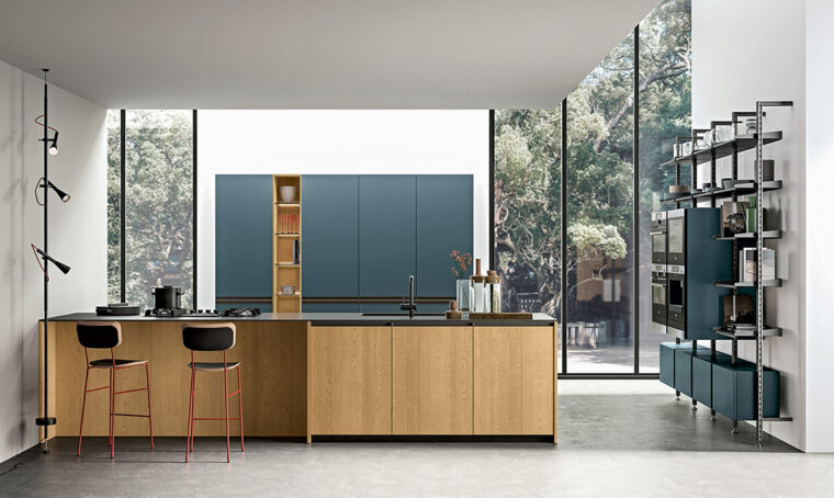 Legno protagonista in cucina: green e in stile industrial