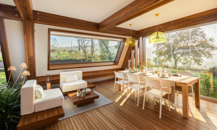 Una casa tutta in legno, ecosostenibile e green