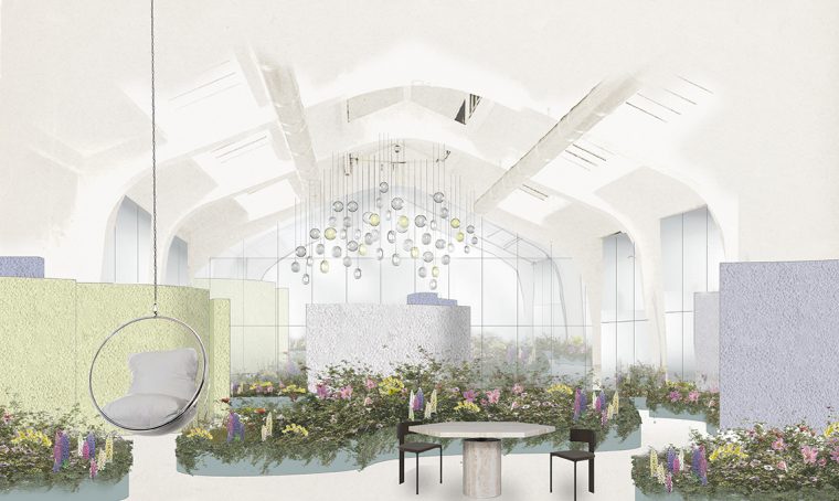 Officina Milano si trasforma in un prato con ‘Mohd in Bloom’ il nuovo allestimento di Studiopepe
