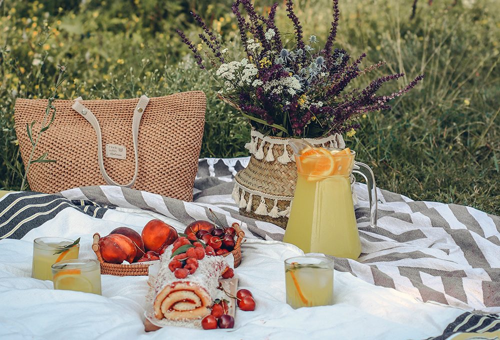 Plaid da picnic per pranzi e merende all’aperto