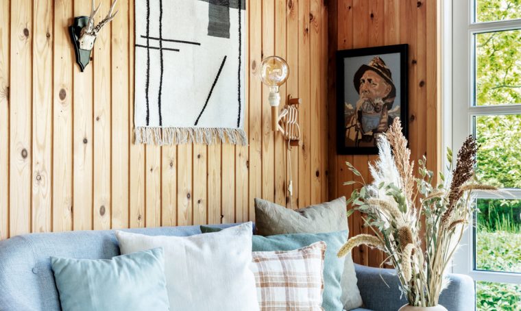 Arreda il soggiorno come un cottage nordico