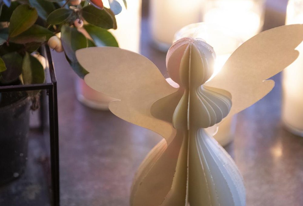 Natale: angioletti décor di carta