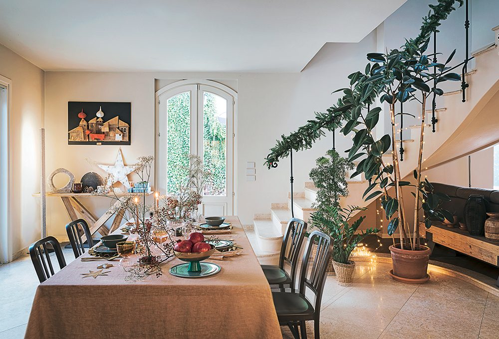 Allestimento verde per un Natale che fa rima con naturale