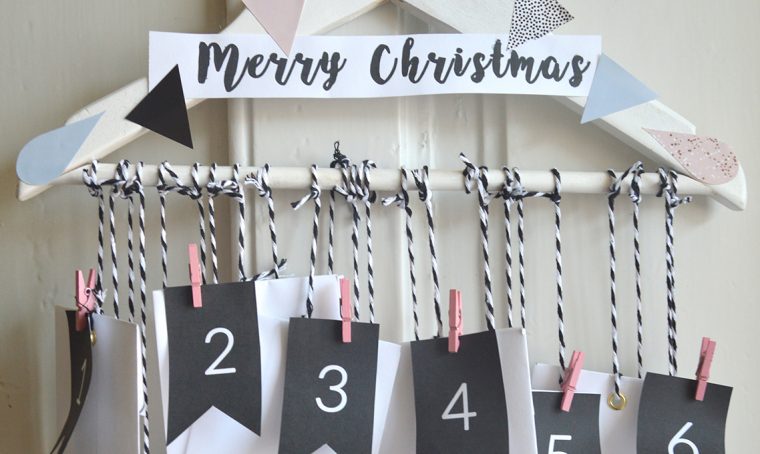 Come creare il calendario dell’Avvento sulla gruccia