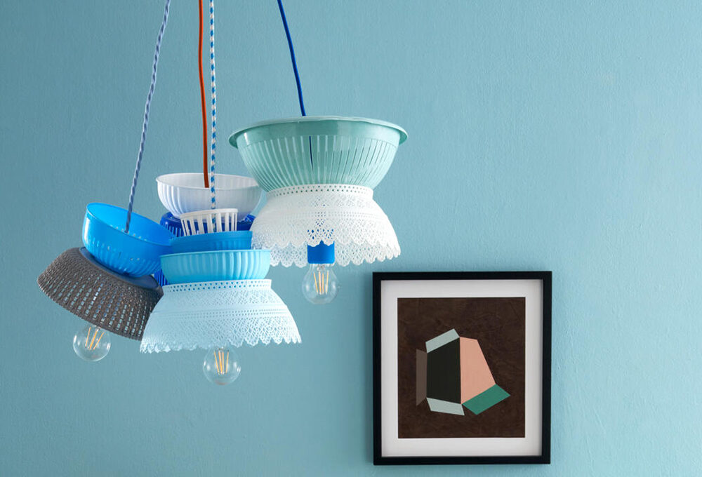 Progetti creativi: da insalatiera a chandelier