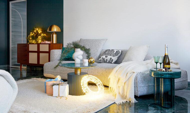 Restyling elegante per un Natale gold&green
