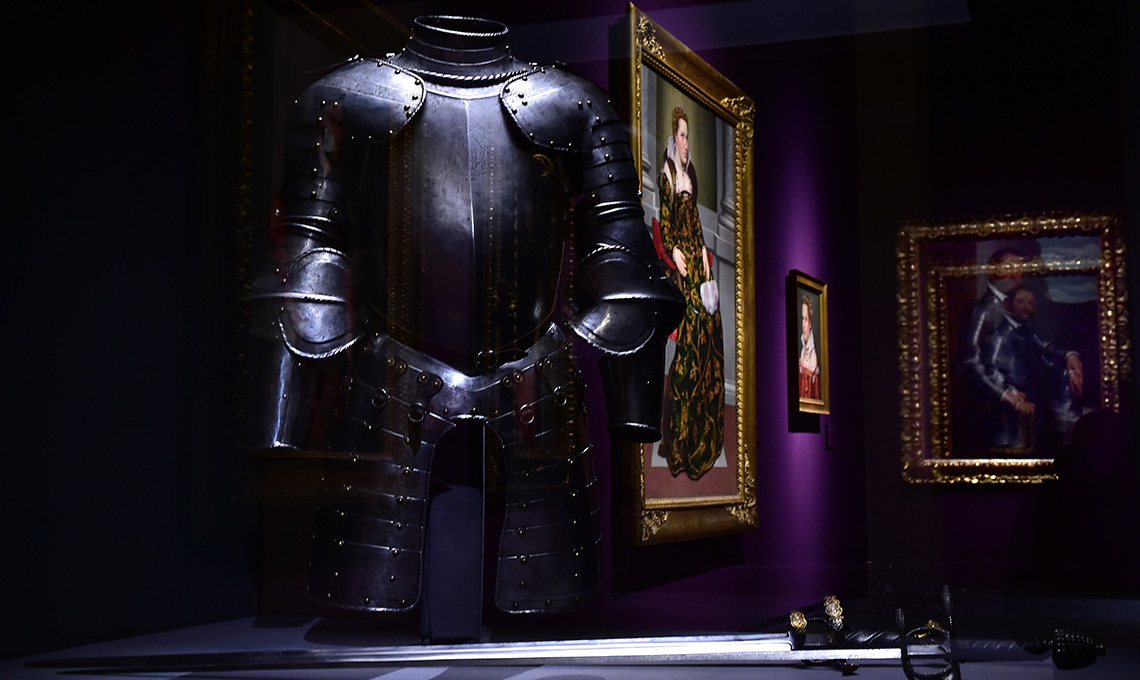 Allestimento mostra Gallerie d'Italia Milano Moroni